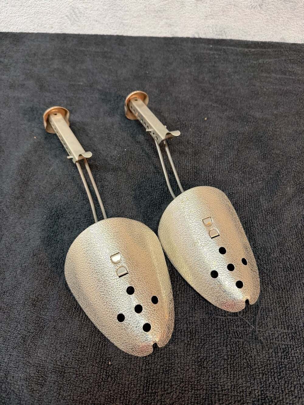 Vintage EKCO Hammered Metal Shoe Stretchers Shapers